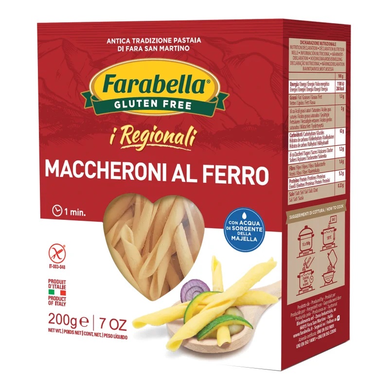 Maccheroni al Ferro Senza Glutine 200g - Pasta Farabella