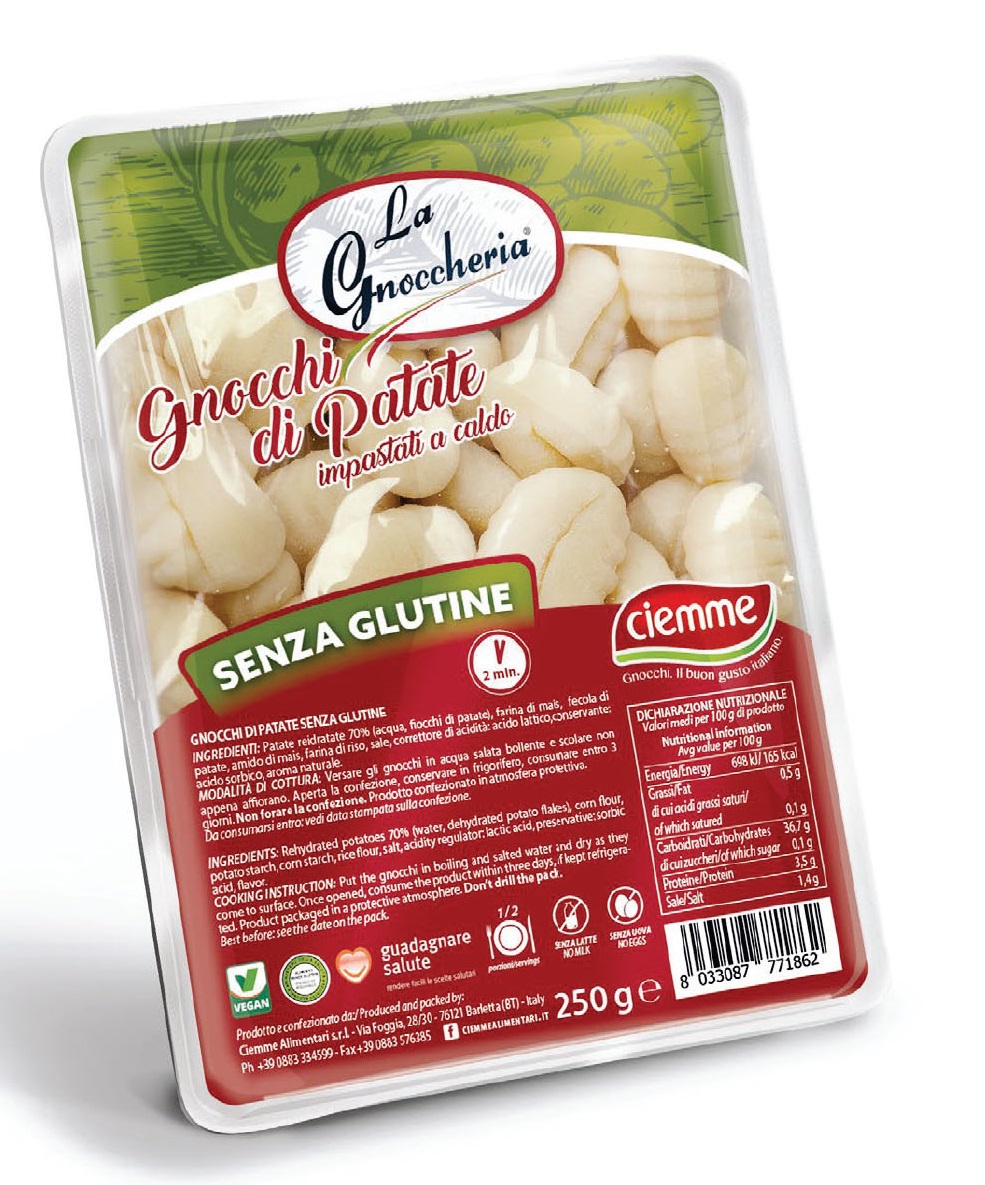 Gnocchi Classici Senza Glutine - La Gnoccheria Ciemme Gnocchi