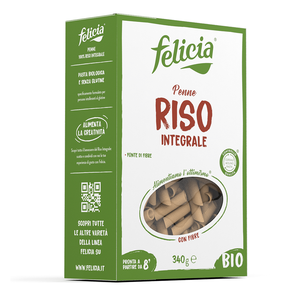 Penne Rigate Senza Glutine Di Riso Integrale 340g Pasta Felicia Penne Rigate Senza Glutine Di Riso Integrale 340g Pasta Felicia