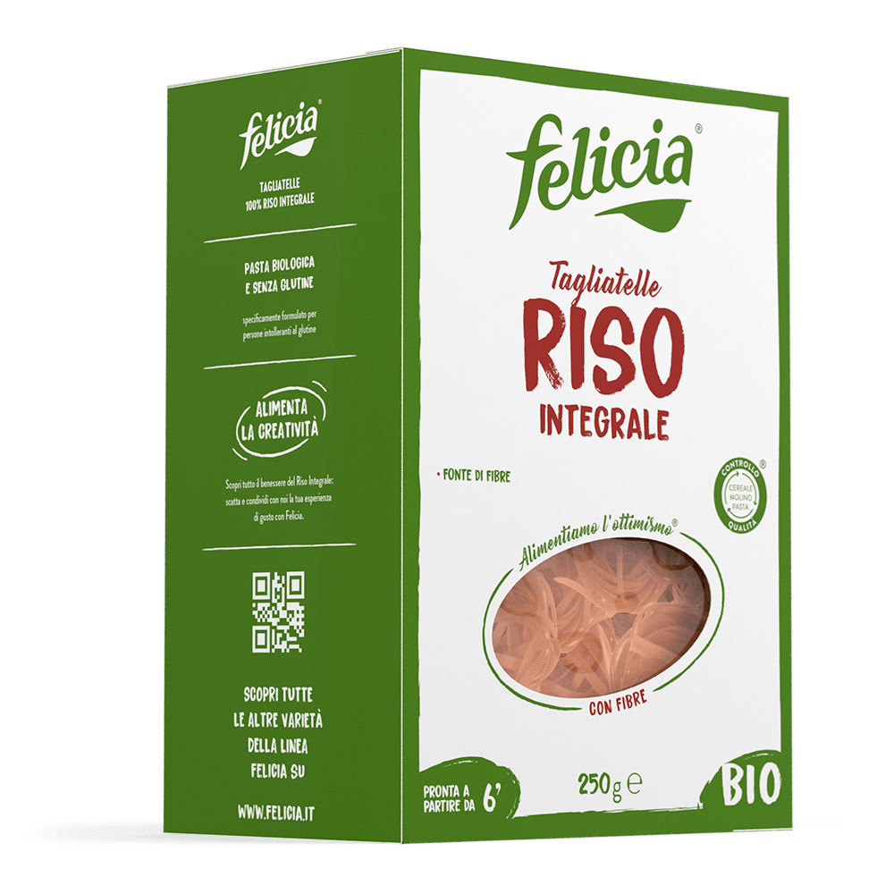 Tagliatelle Senza Glutine di Riso Integrale - Pasta Felicia, Felicia