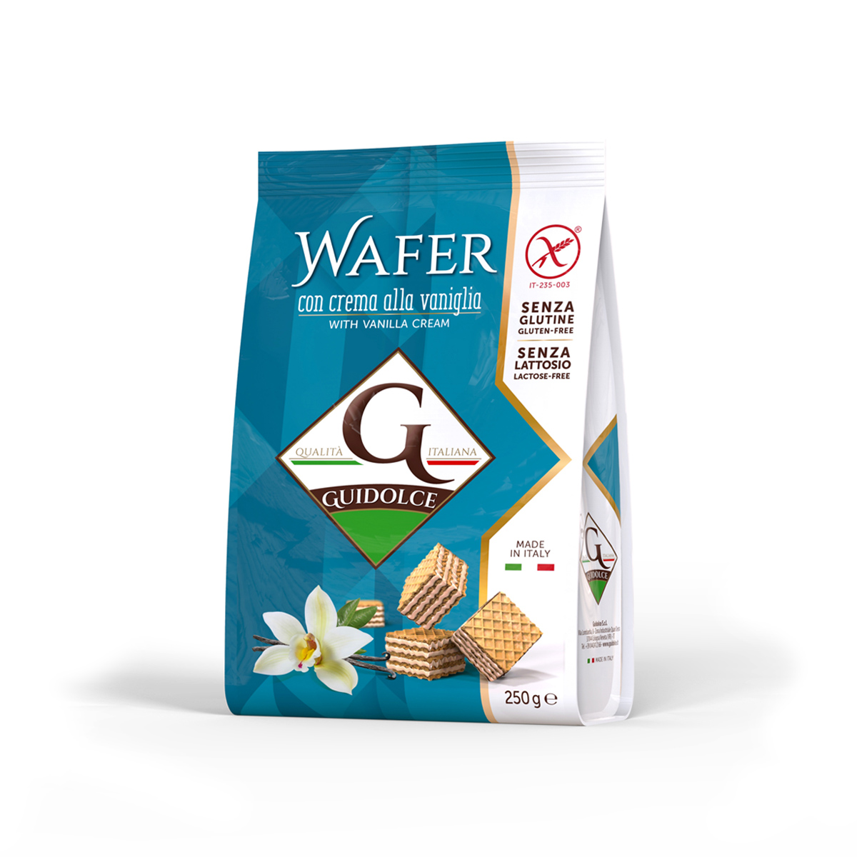 Wafer Senza Glutine alla Vaniglia a Cubetti - Guidolce