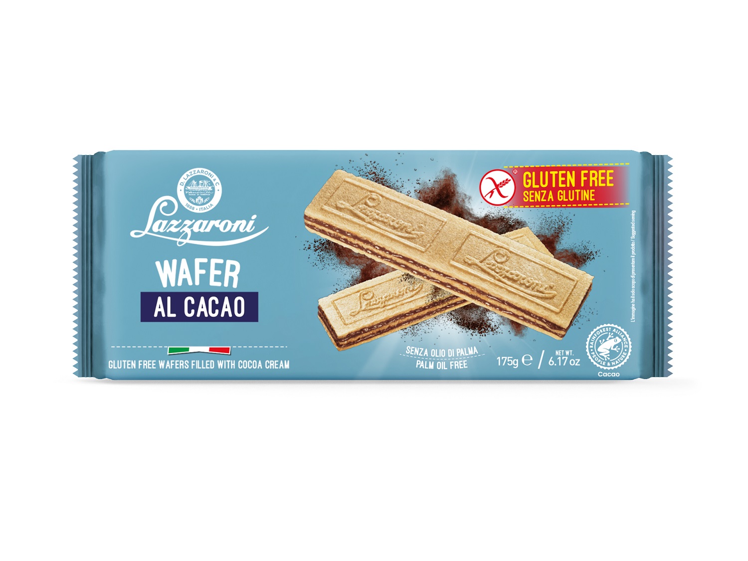 Wafer Senza Glutine al Cacao - Lazzaroni