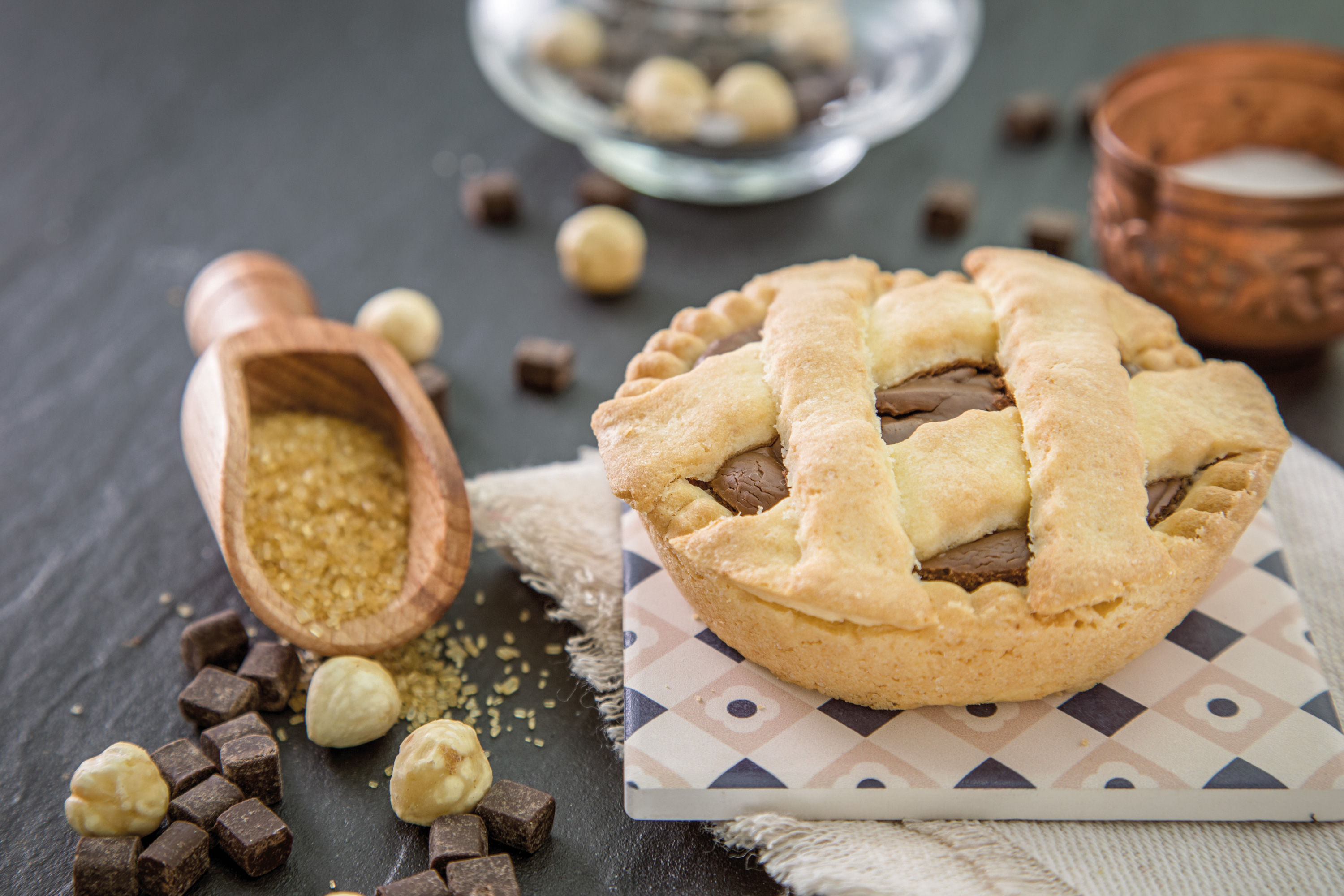 Crostatina Senza Glutine con Crema alla Gianduia - Napoleoni