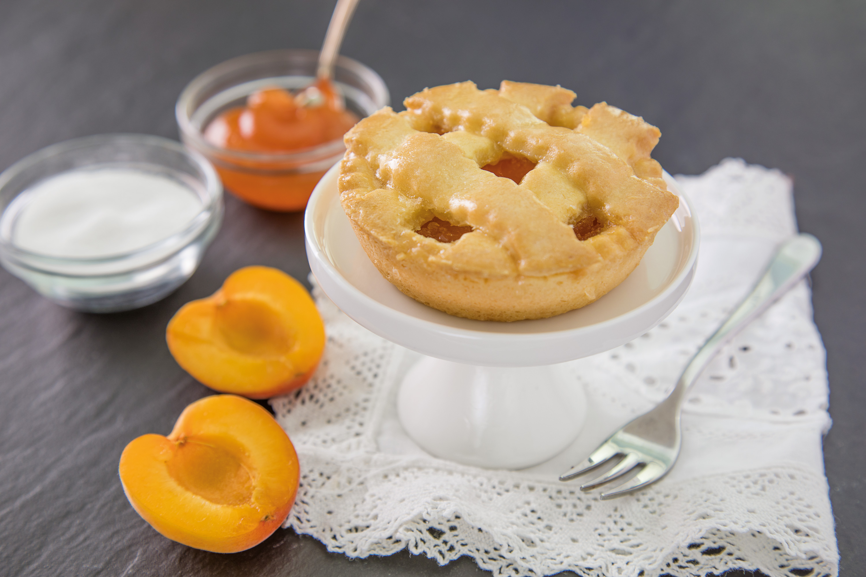 Crostatina Senza Glutine con Marmellata di Albicocche - Napoleoni