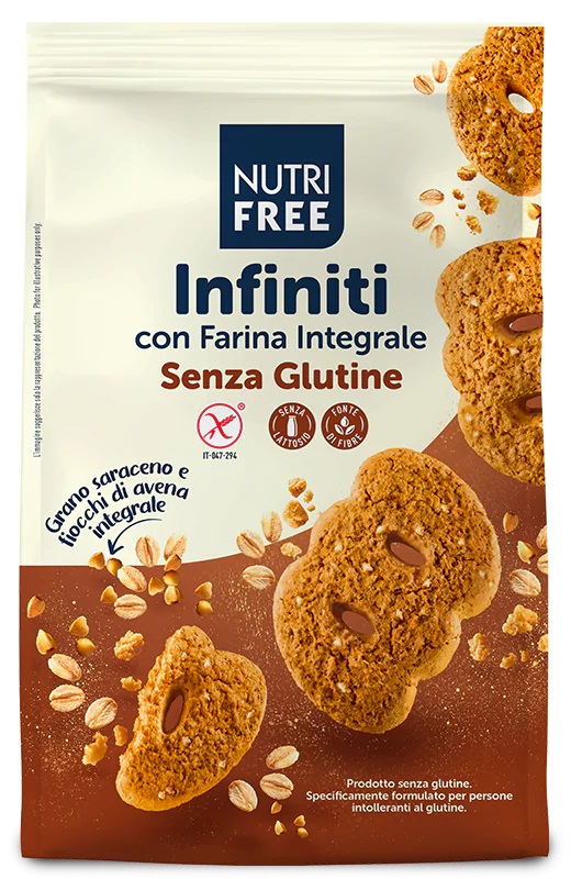 Biscotti Integrali Senza Glutine Infiniti - Nutrifree