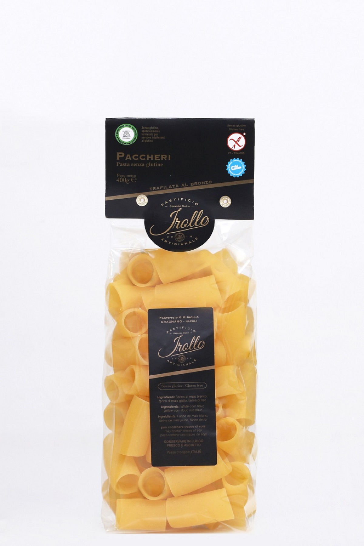 Paccheri Senza Glutine - Pastificio Irollo