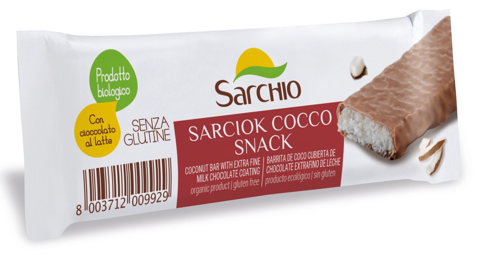 Snack Sarciok Cocco Monoporzione Senza Glutine - Sarchio
