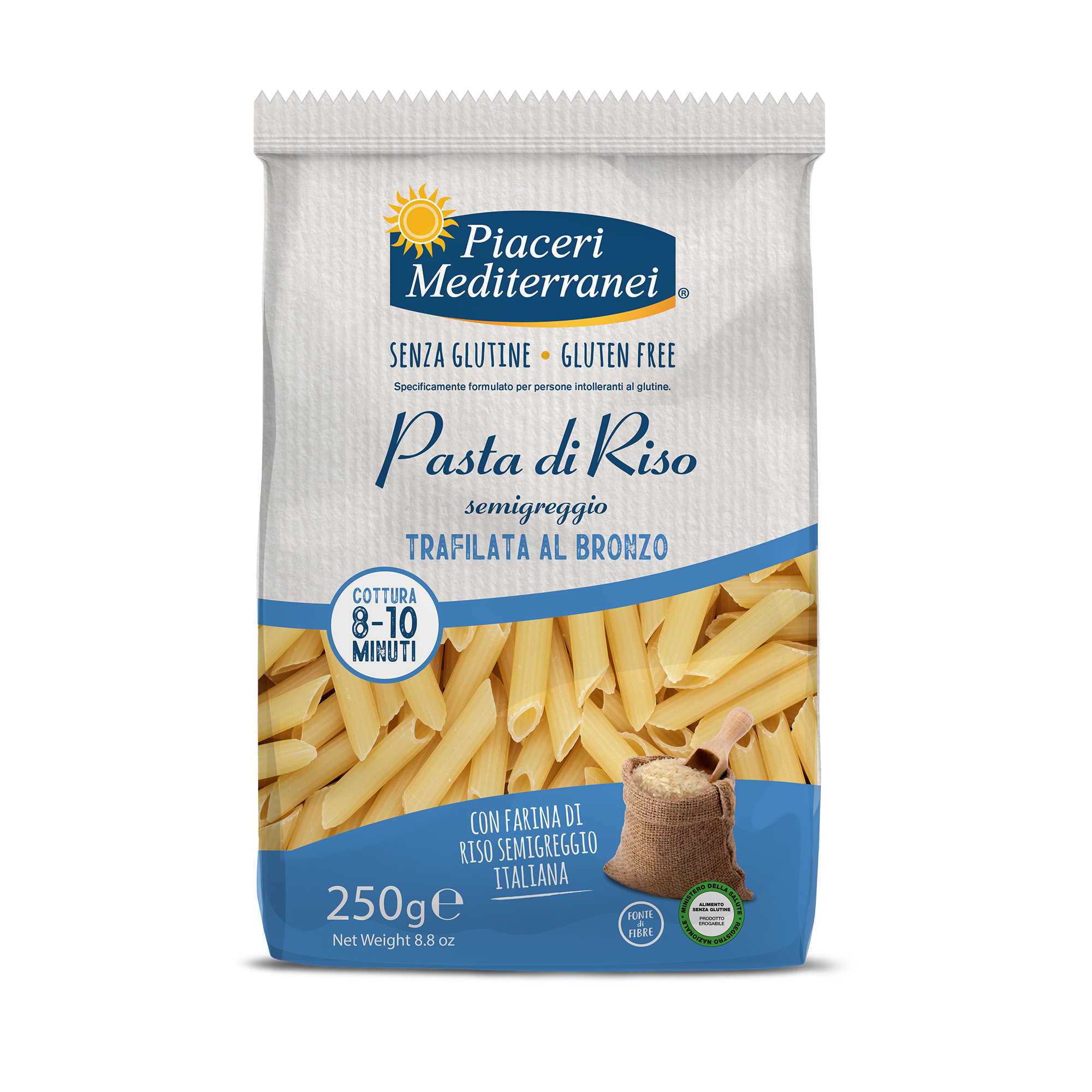 Penne Rigate di Riso Senza Glutine - Piaceri Mediterranei