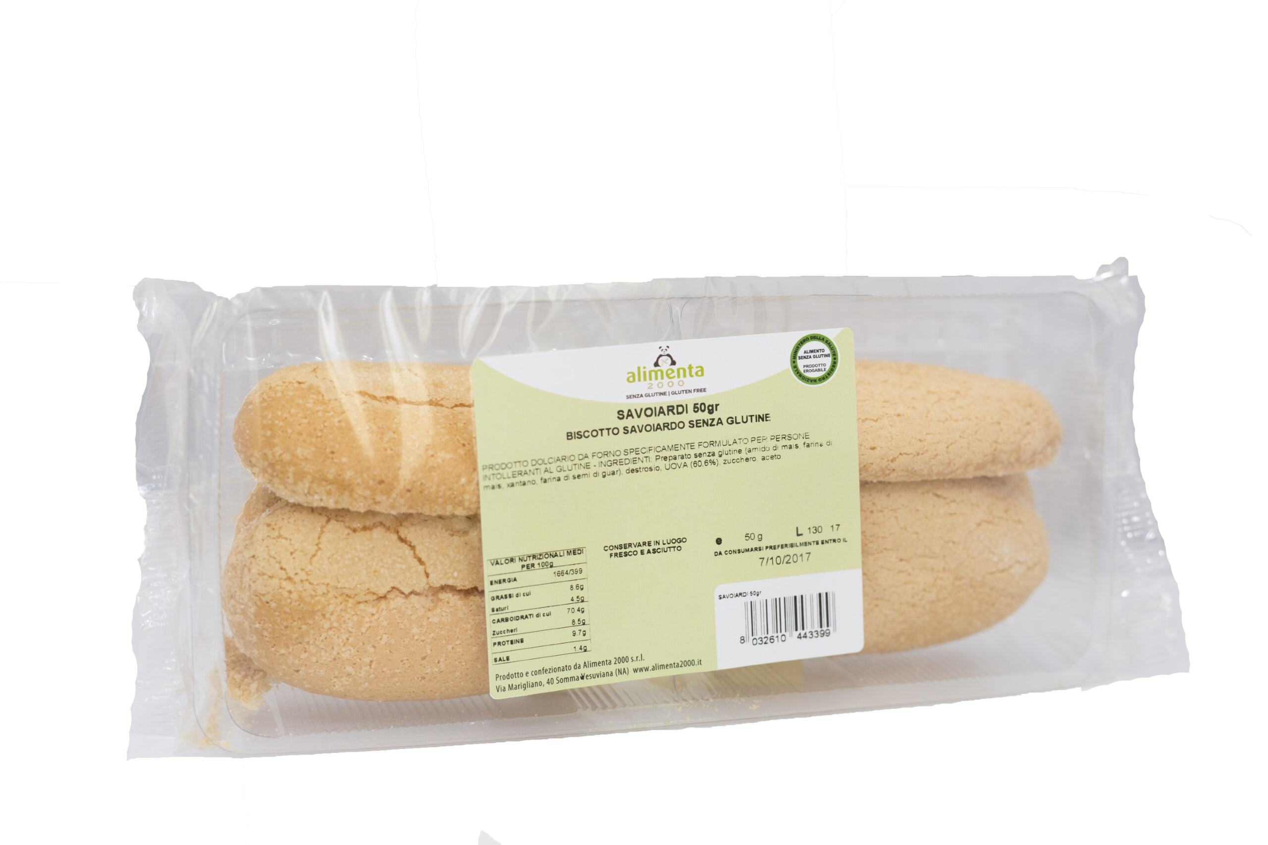 Savoiardi Vesuvio Senza Glutine - Alimenta 2000     