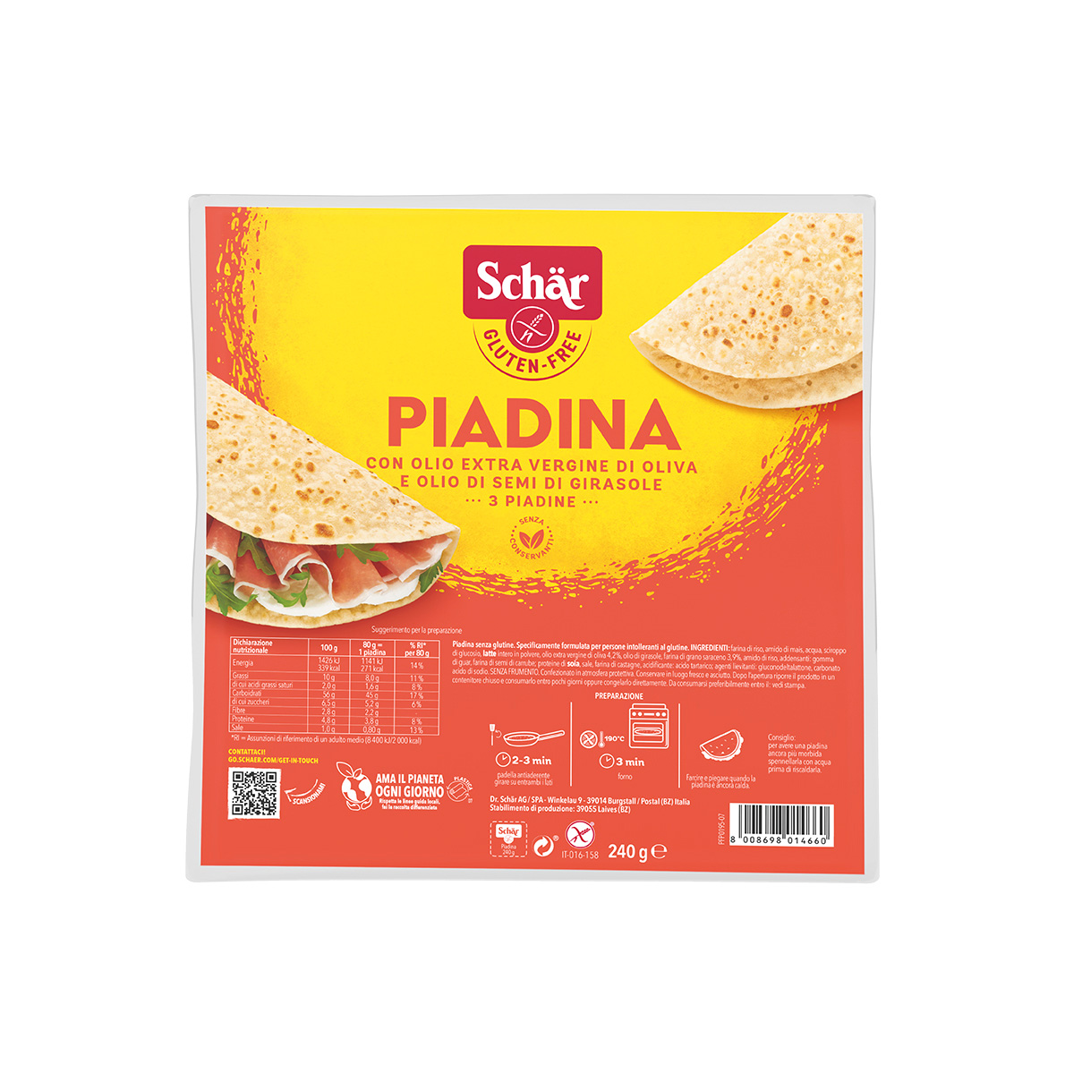 Piadina Senza Glutine - Schär