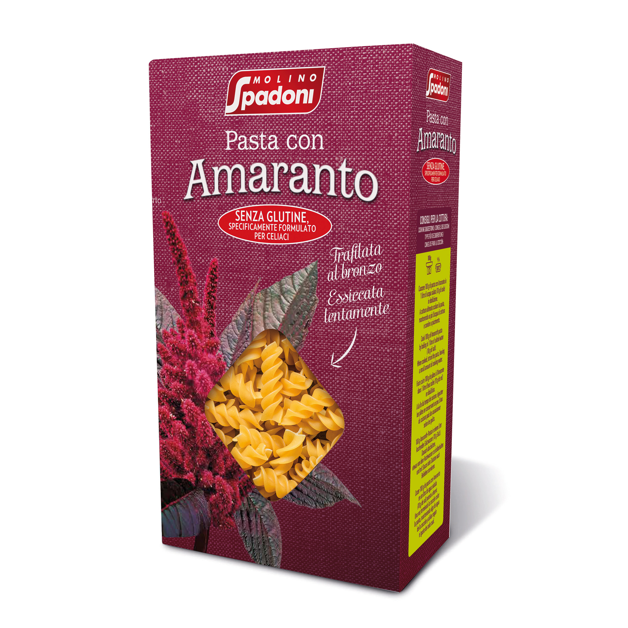 Fusilli di Amaranto Senza Glutine - Molino Spadoni