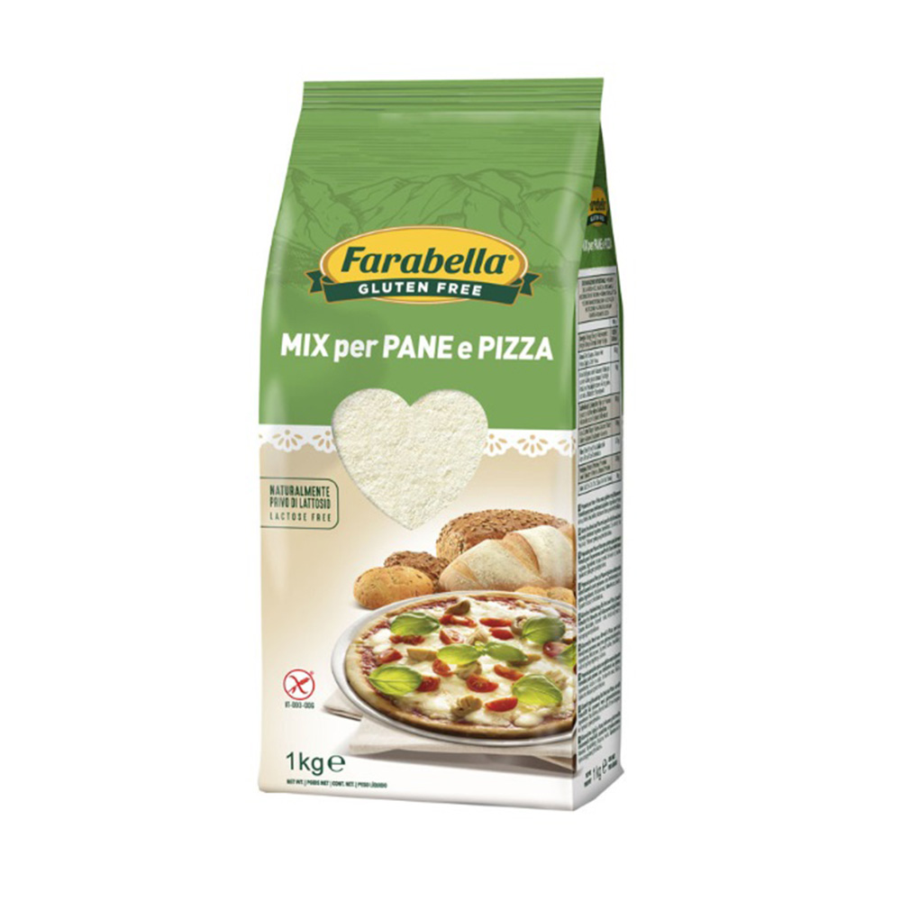 Farina Preparato per Pane e Pizza Senza Glutine - Farabella