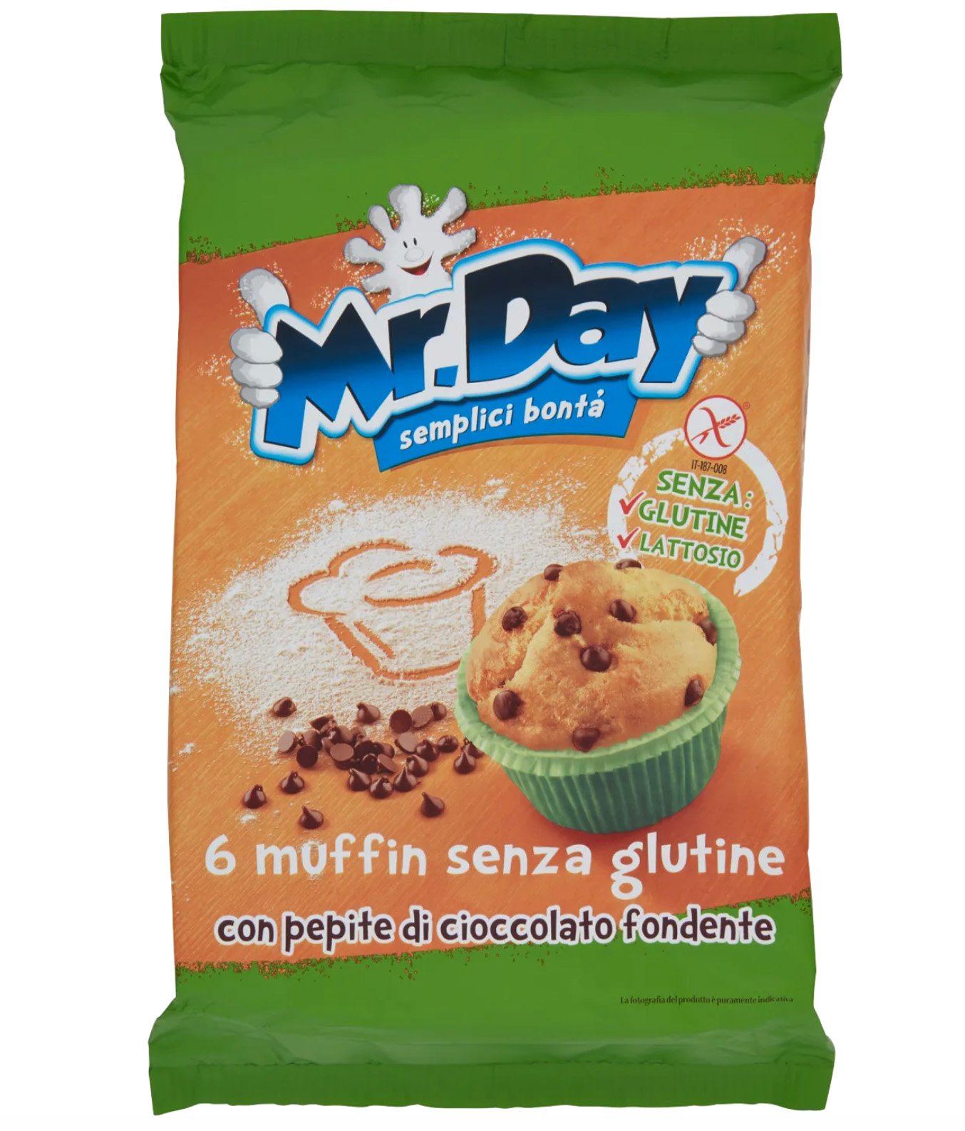 Muffin con pepite di cioccolato fondente - Mr. Day 