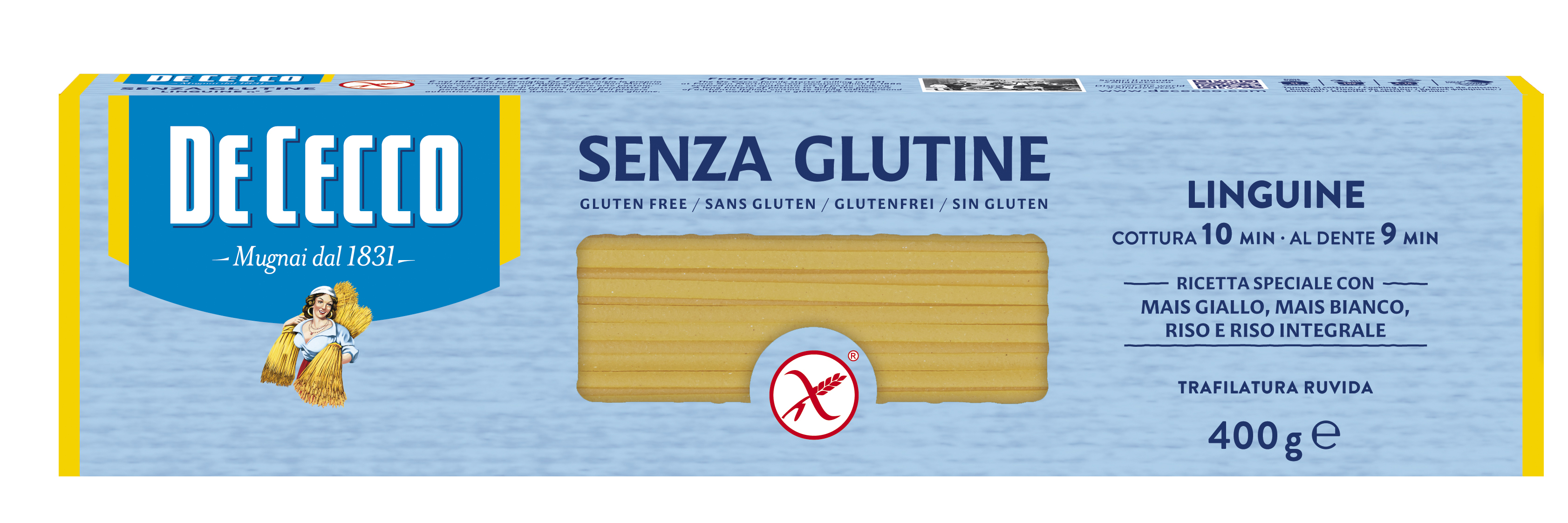 Linguine Senza Glutine 400g - Pasta De Cecco