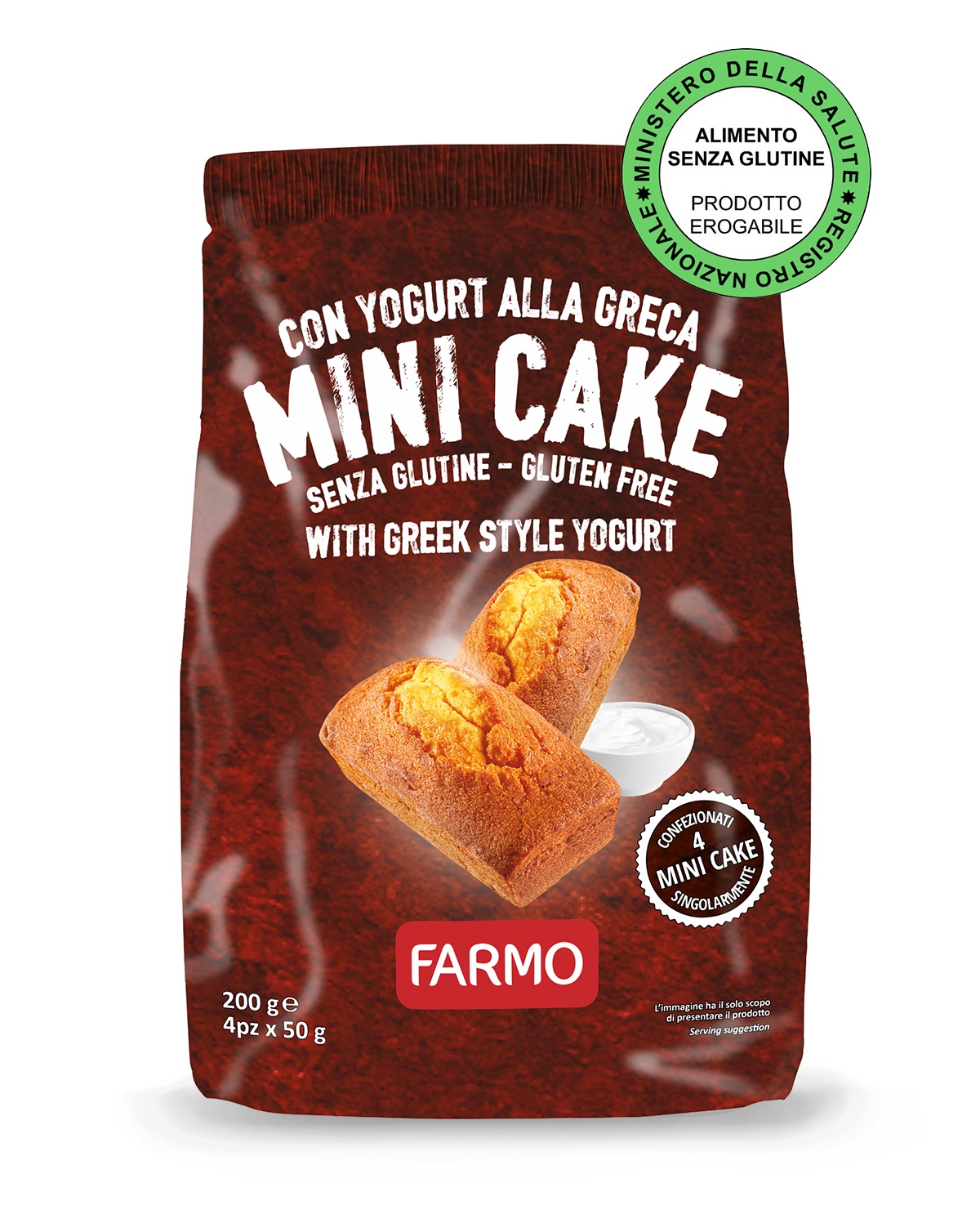 Mini Cake con Yogurt alla Greca Senza Glutine - Farmo
