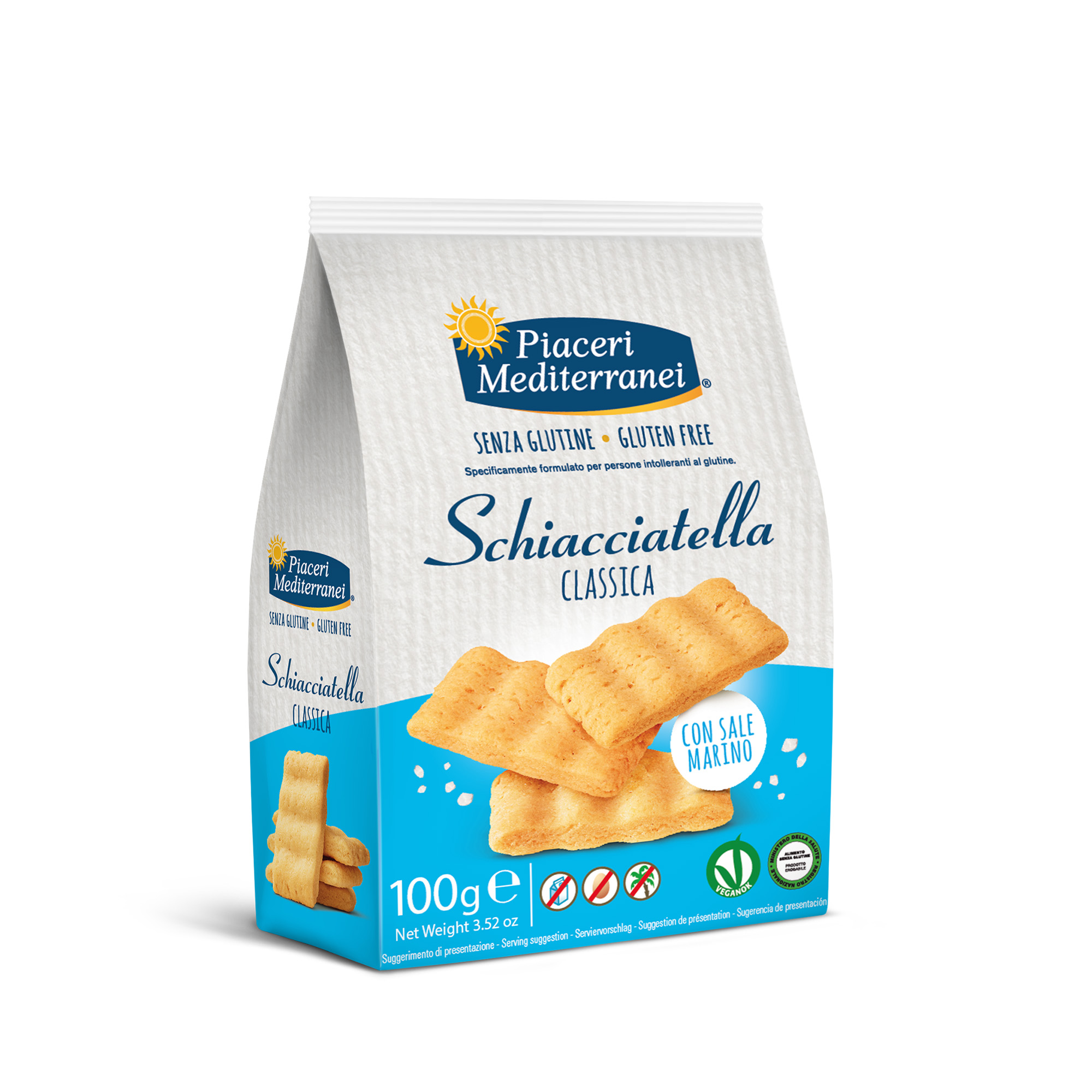 Schiacciatella Senza Glutine Classica - Piaceri Mediterranei