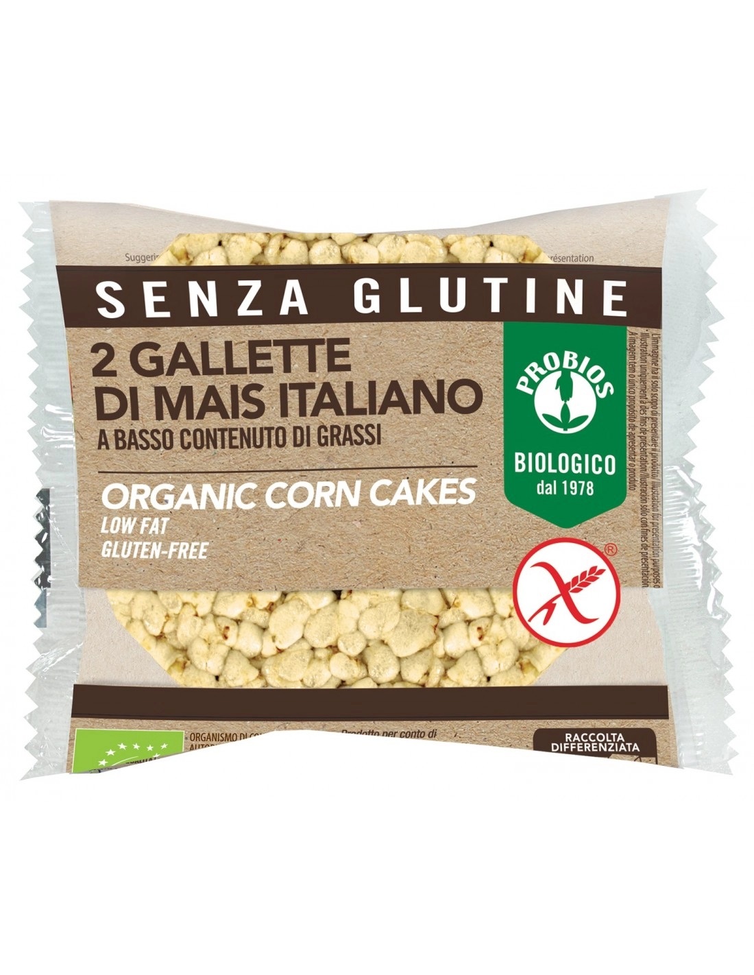 Gallette di Mais con Sale Duopack Senza Glutine - Probios