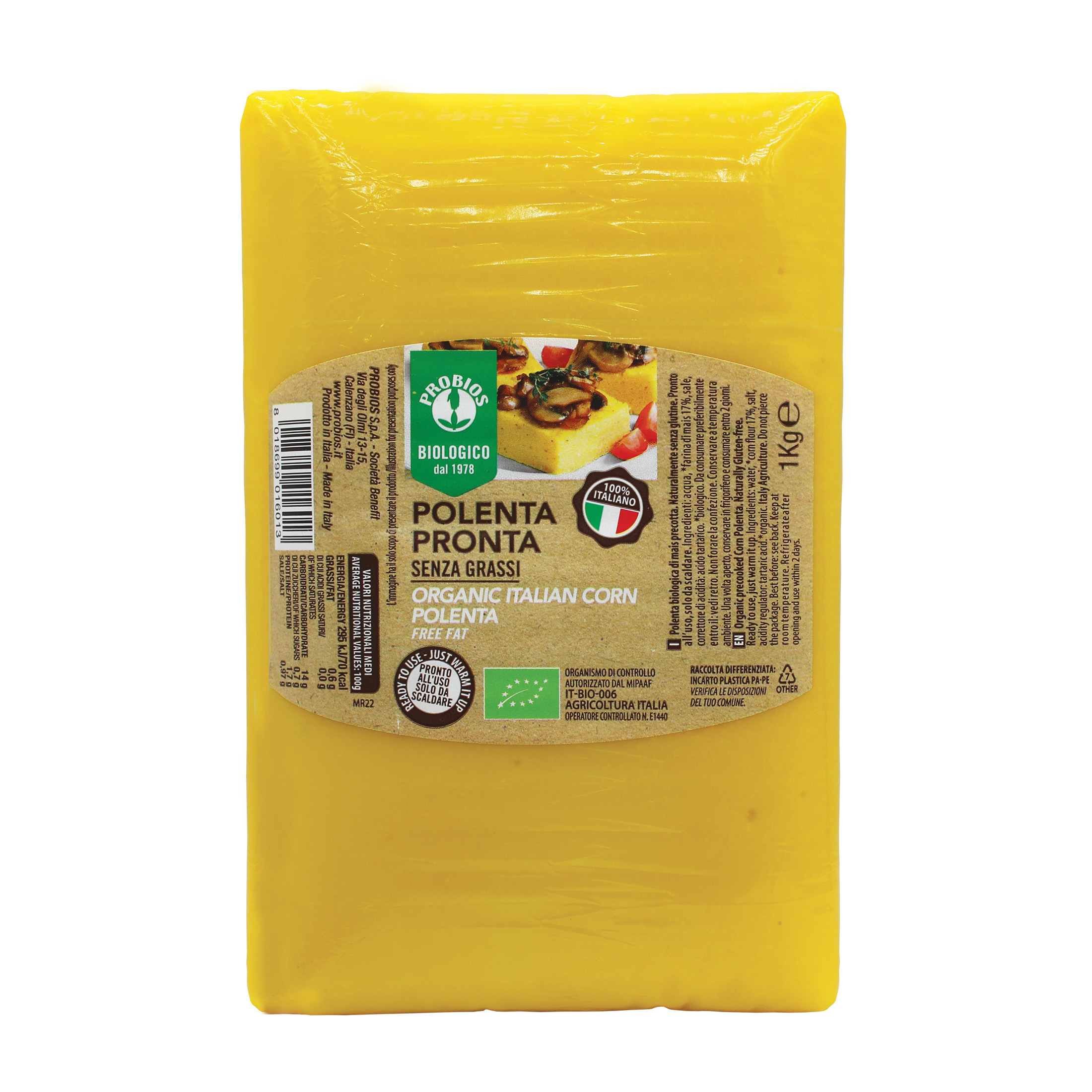 Polenta Pronta Forma Mattonella Senza Glutine - Probios