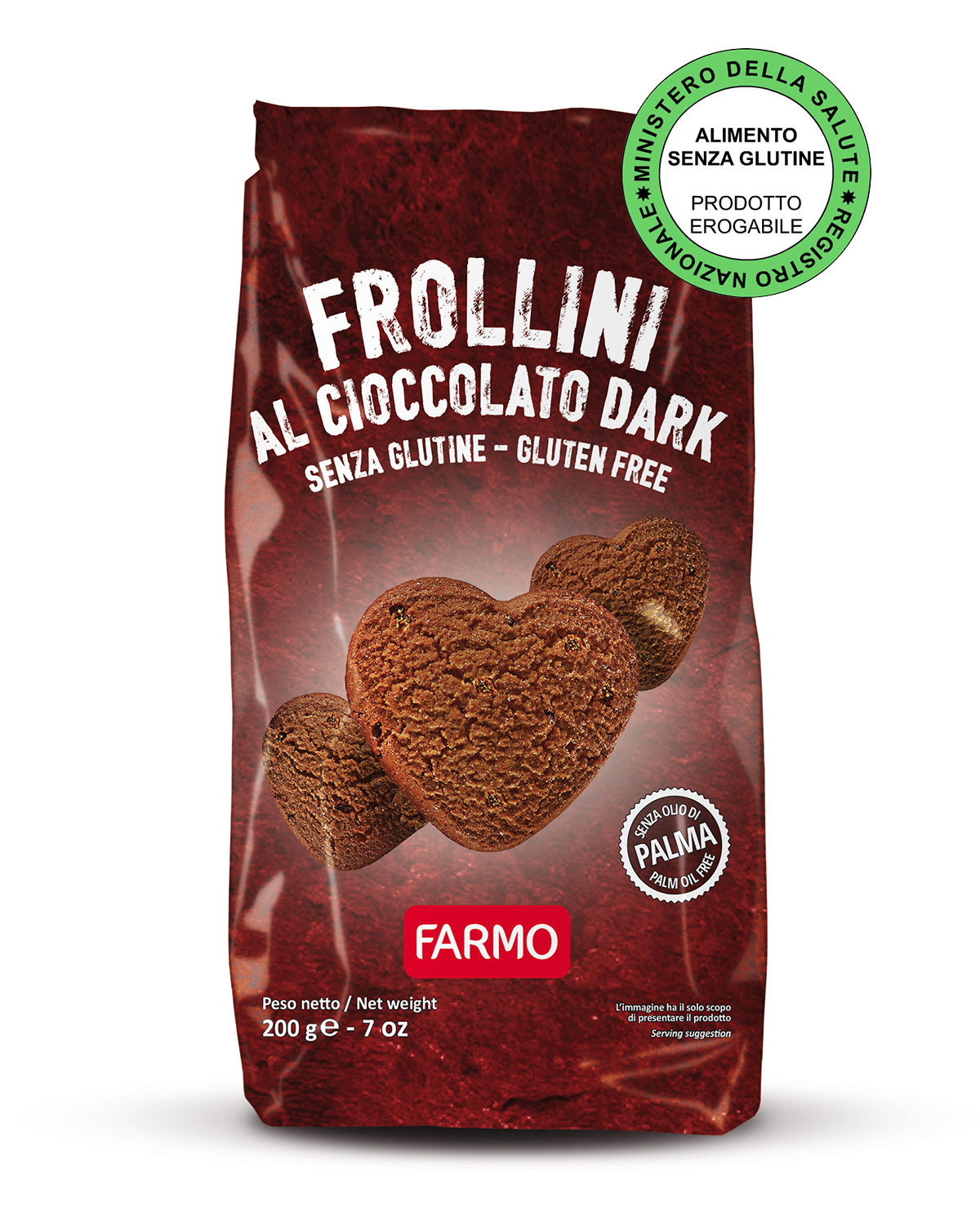 Frollini al Cioccolato Dark Senza Glutine - Farmo