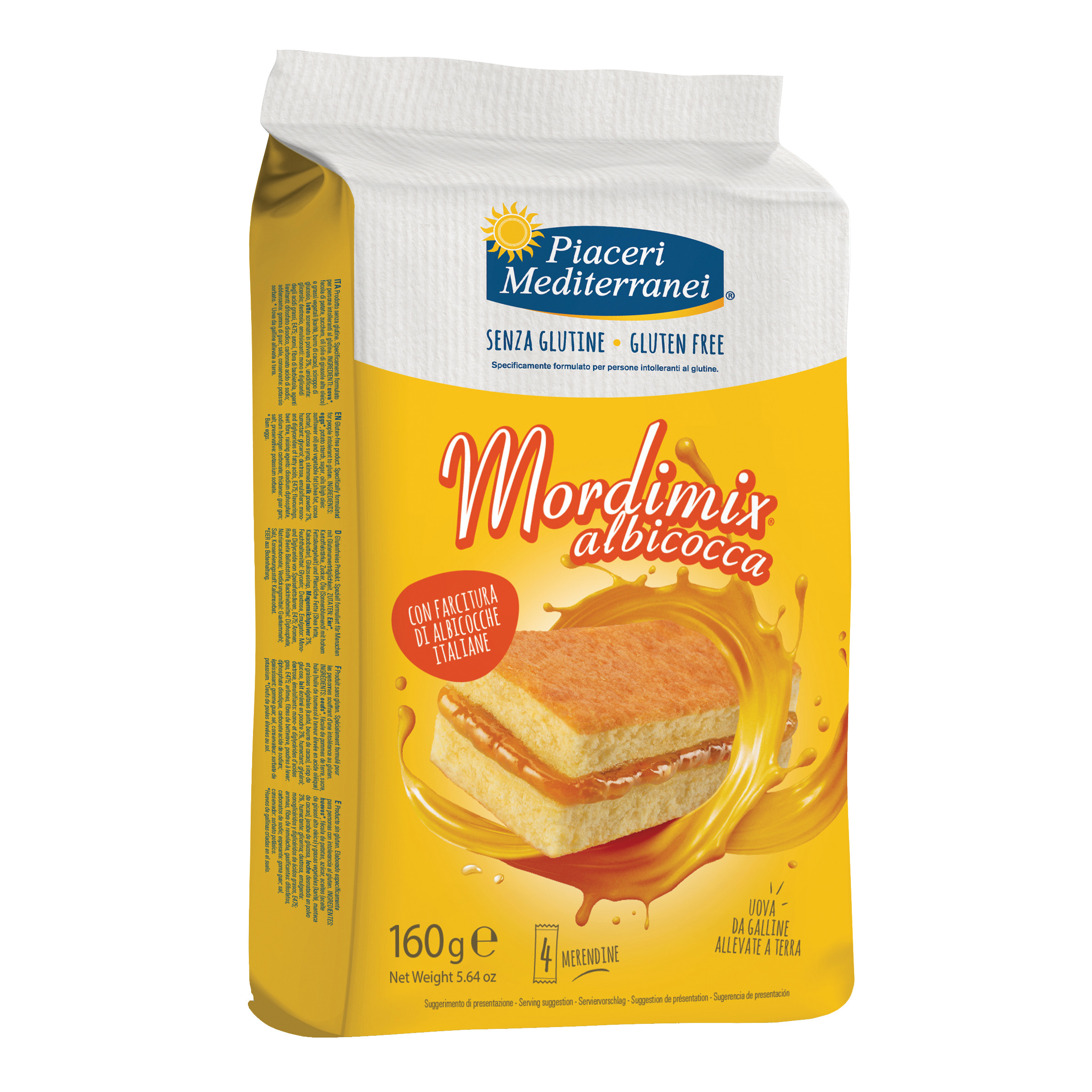 Mordimix Merendina Senza Glutine  Albicocca - Piaceri Mediterranei