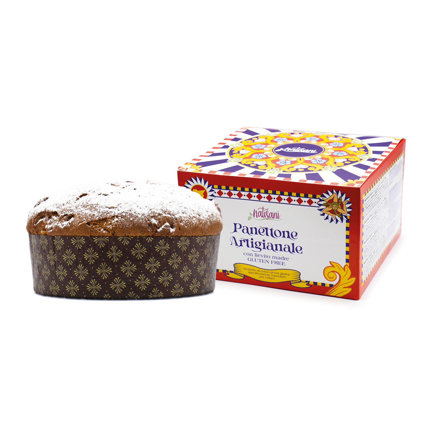 Panettone Pandorato Senza Lattosio e Senza Glutine - Natisani