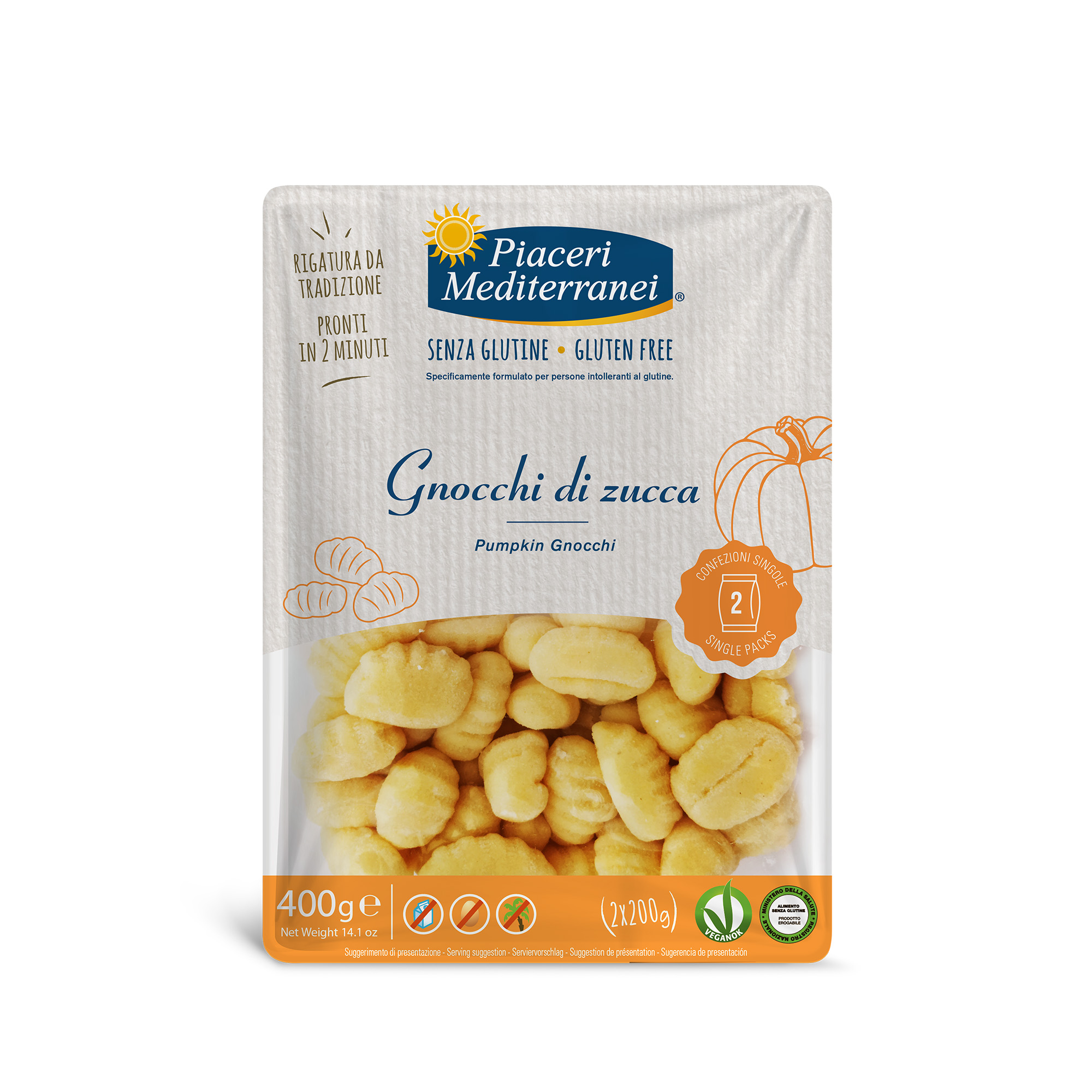 Gnocchi di Zucca Senza Glutine - Piaceri Mediterranei