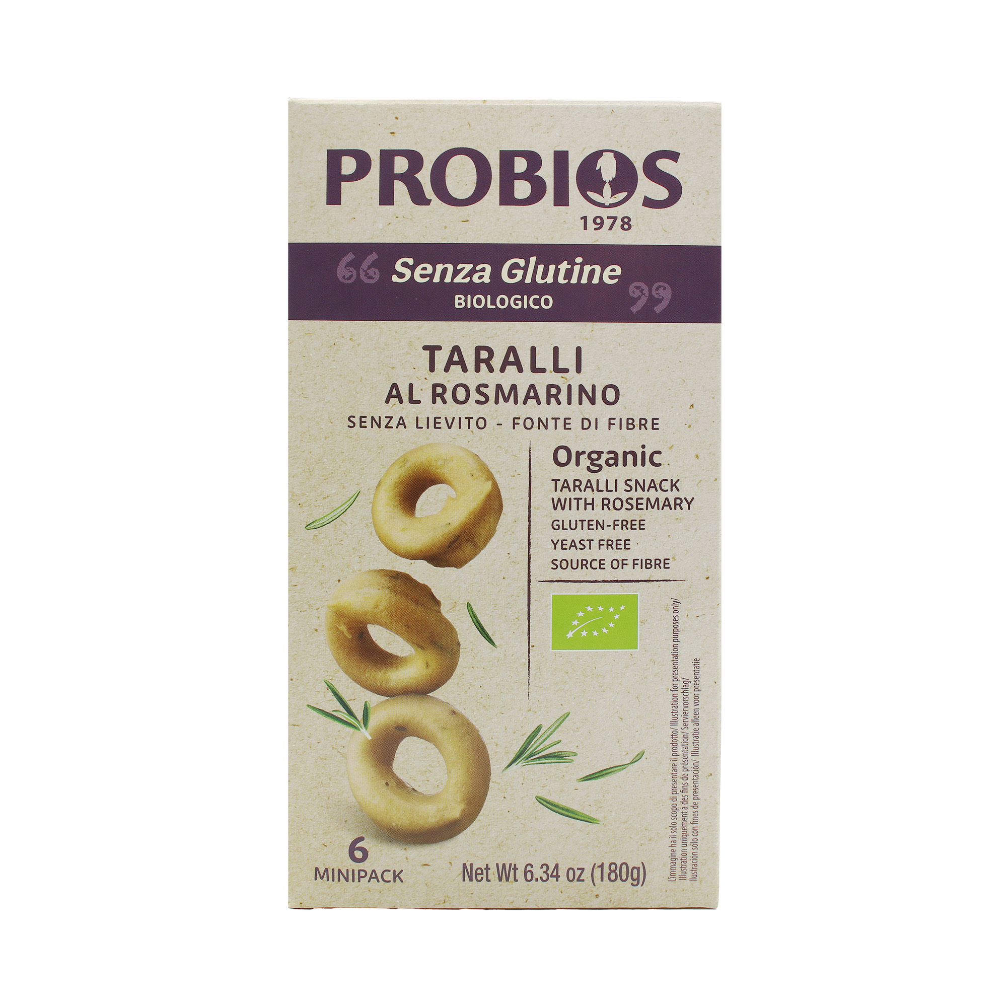 Taralli al Rosmarino Senza Glutine - Probios