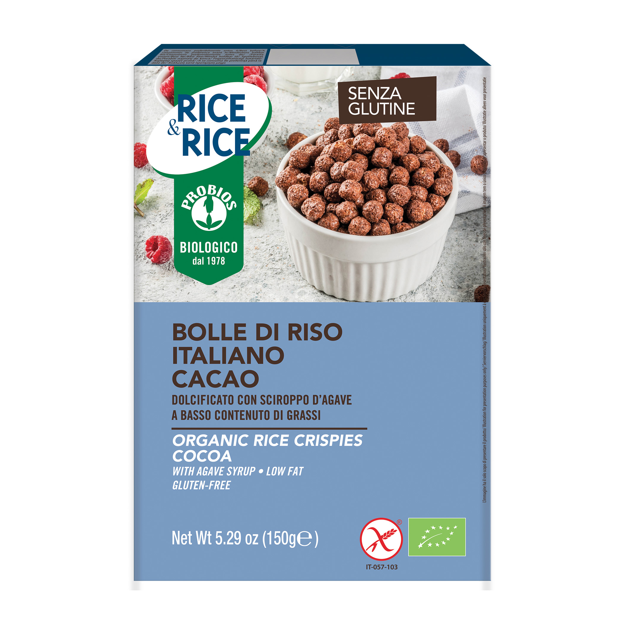 Bolle di Riso Cacao Cereali Senza Glutine - Probios