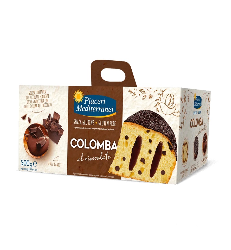 Colomba al cioccolato senza glutine - Piaceri Mediterranei
