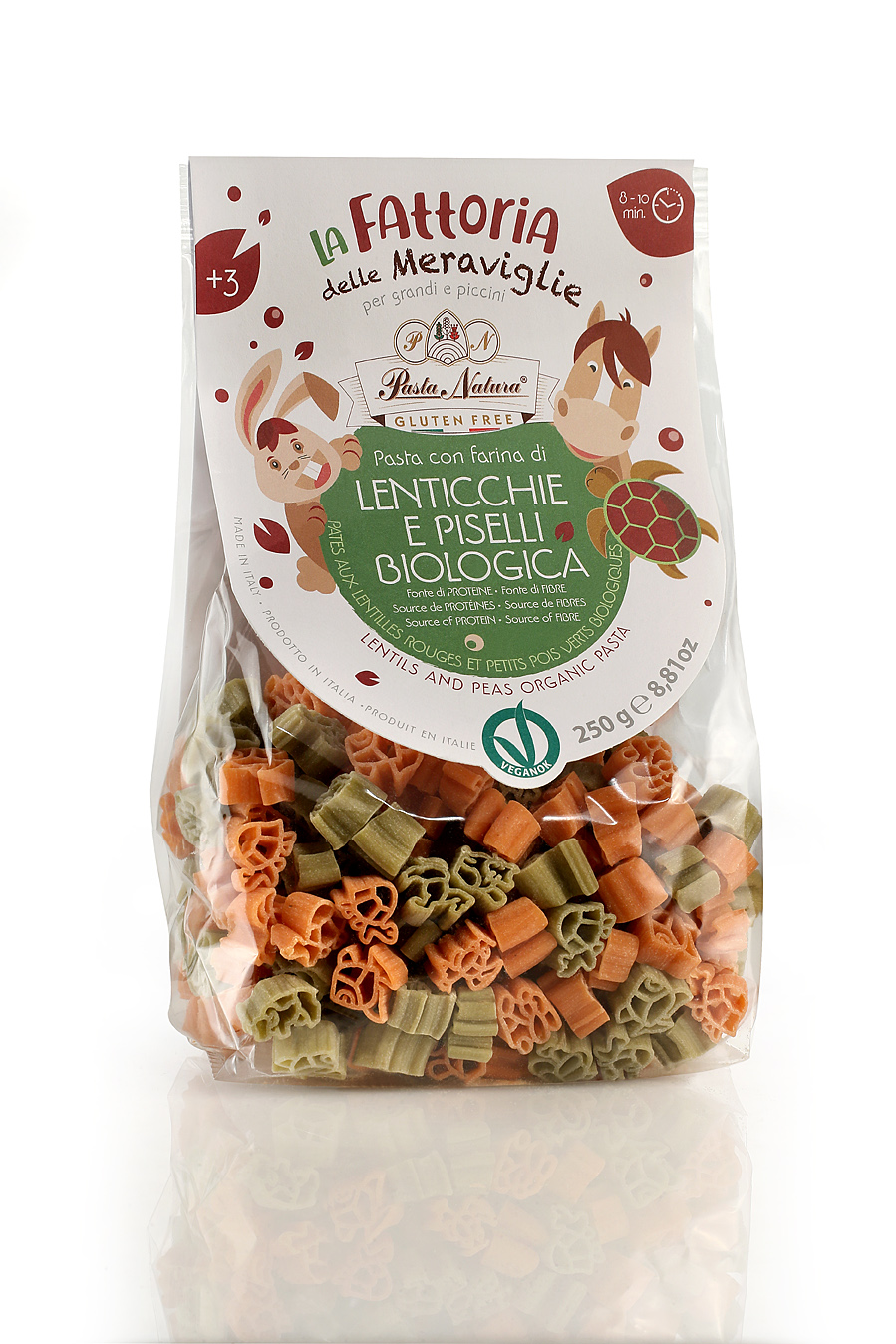 ANIMALI PASTA BB MIX LEGU/RISO - pasta Natura