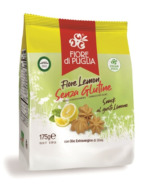 Biscotto al limone Fiore Lemon senza glutine - Fiore di Puglia