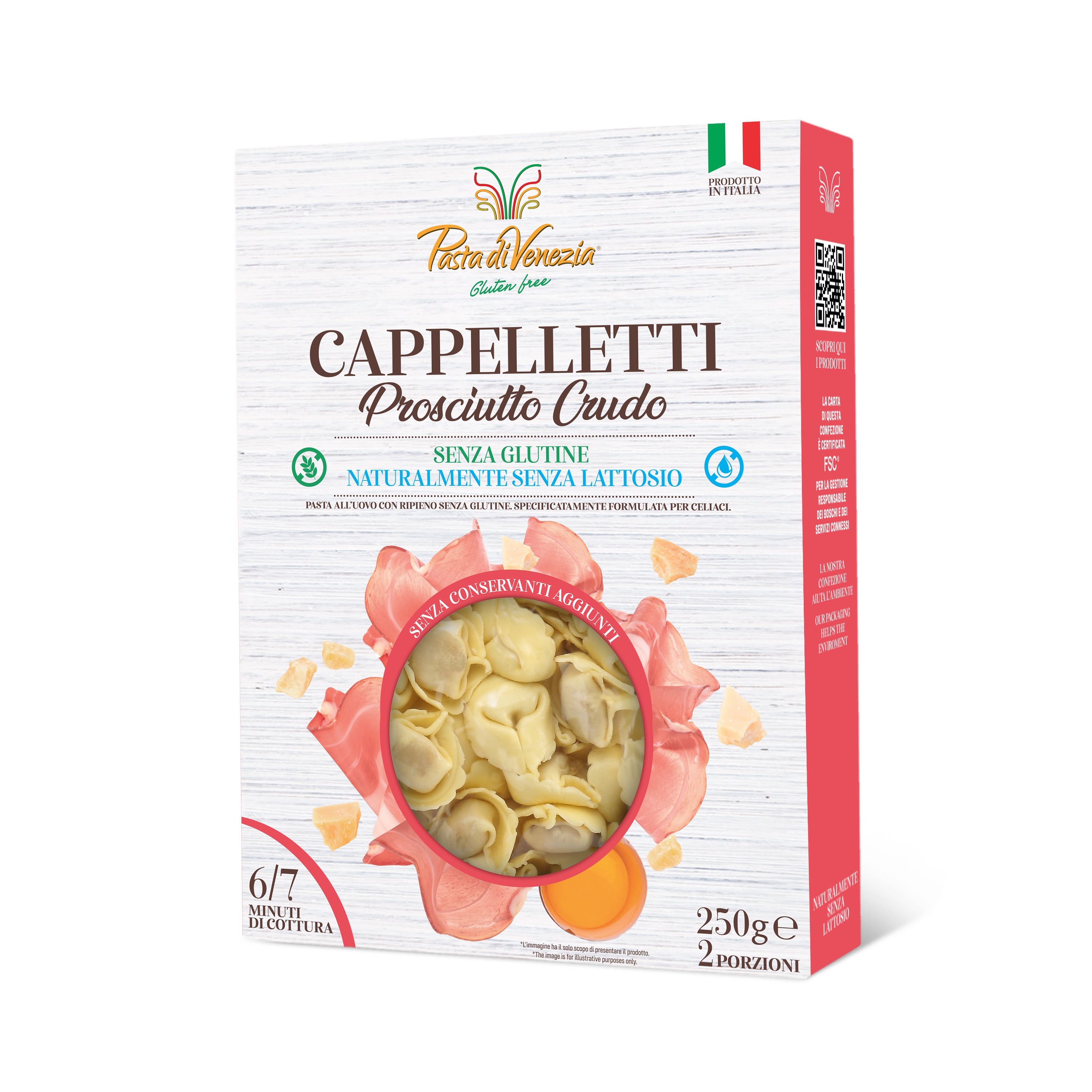 Cappelletti Prosciutto Crudo Senza Glutine - Pasta di Venezia