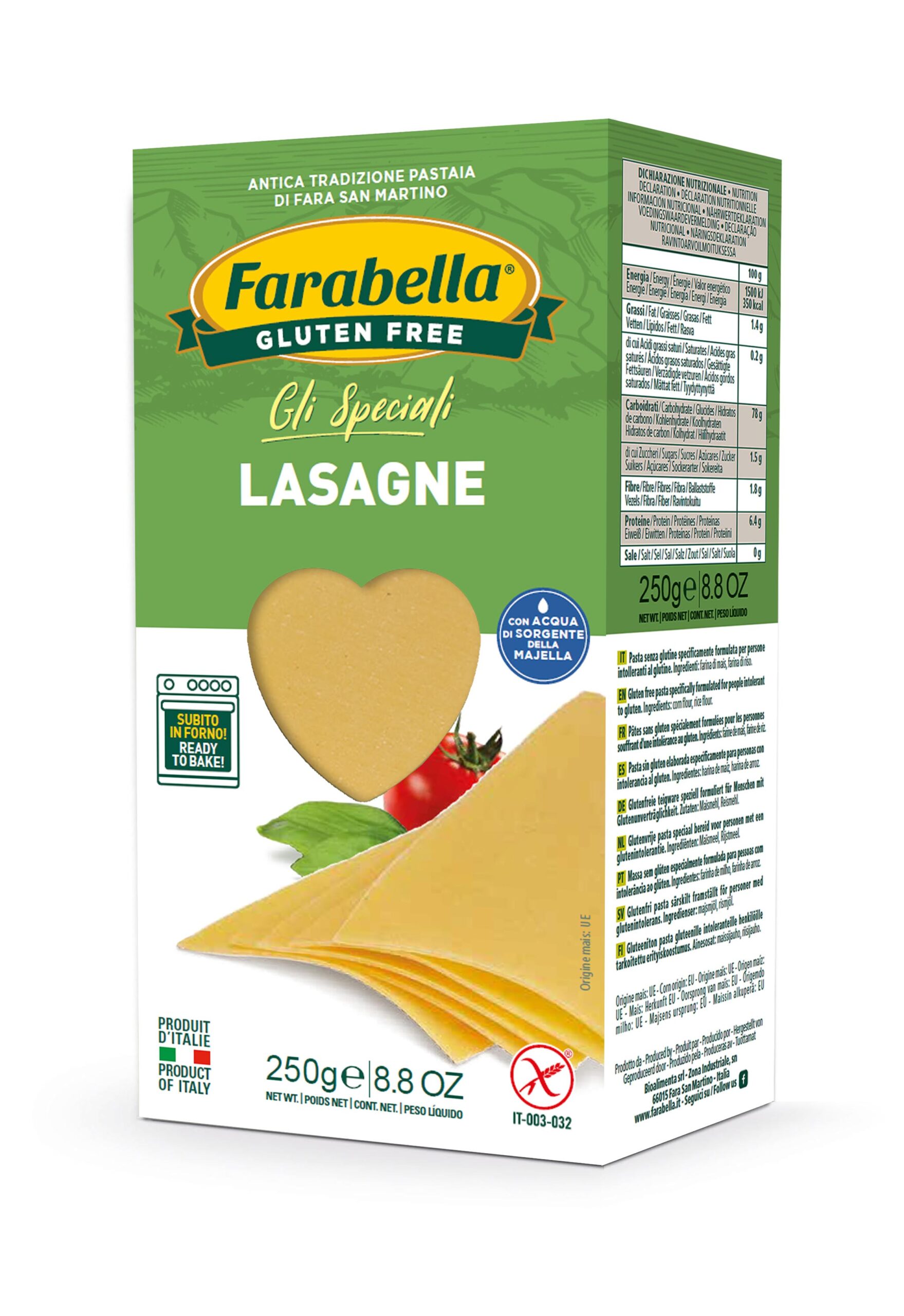Lasagne Senza Glutine 250g - Pasta Farabella