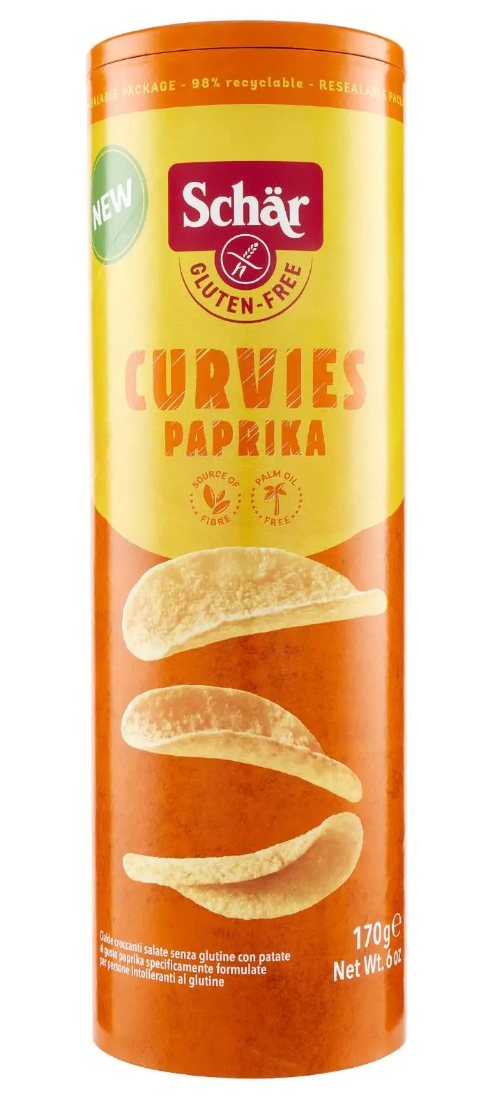 Curvies Paprika Patatine Senza Glutine - Schär