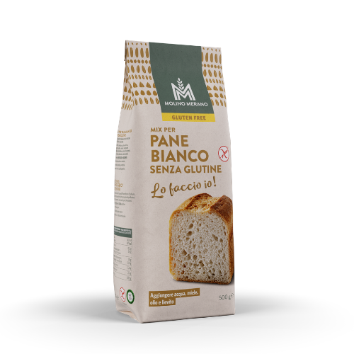 Mix per pane bianco Senza Glutine 500g - Molino Merano