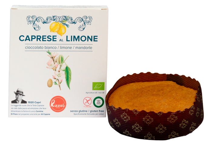 Caprese Limone Tortino Senza Glutine 150gr - Rizzati Ferrara