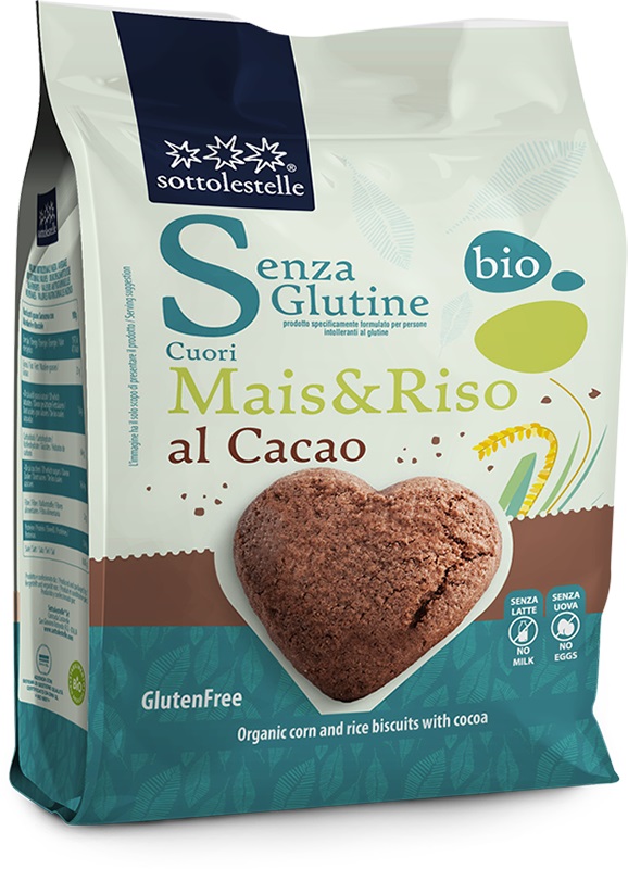 Cuori di Mais e Riso al Cacao Senza Glutine - Sottolestelle