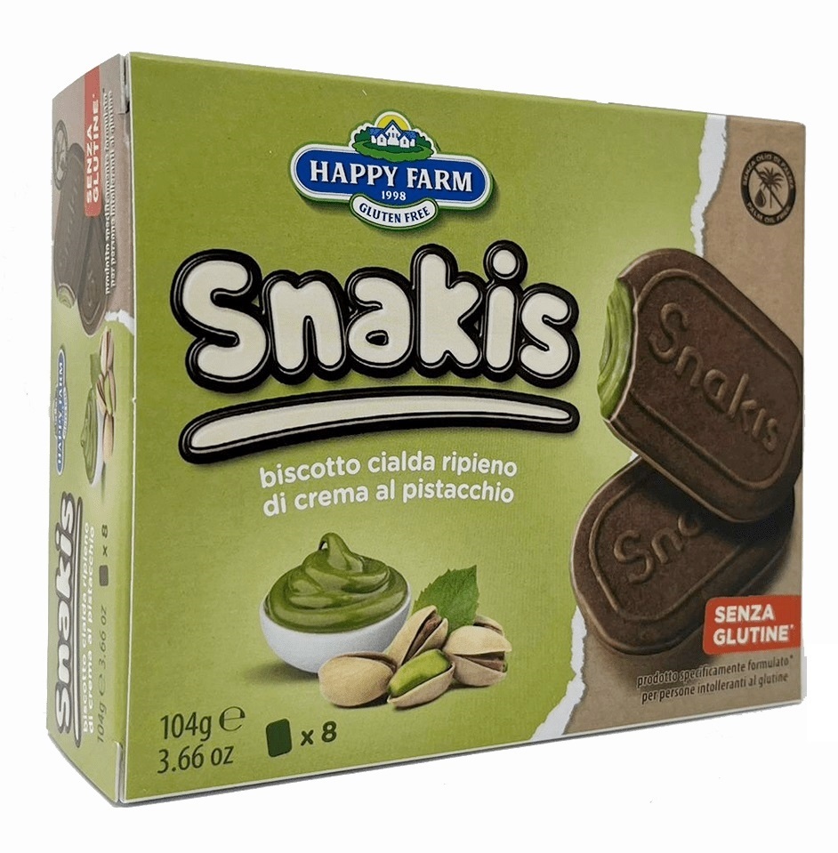 Snakis al Pistacchio Senza Glutine - Happy Farm