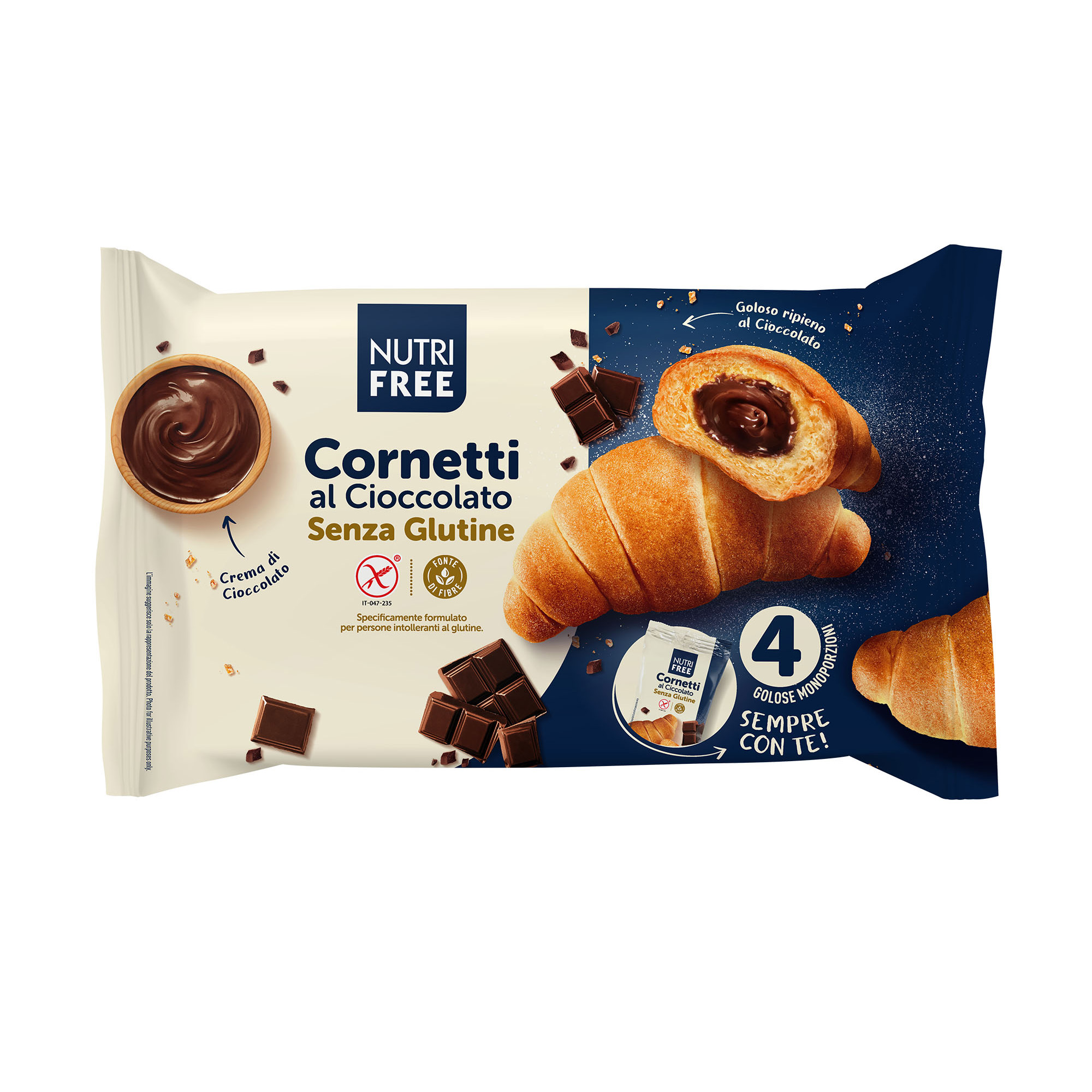 Cornetti Senza Glutine al Cioccolato - Nutrifree