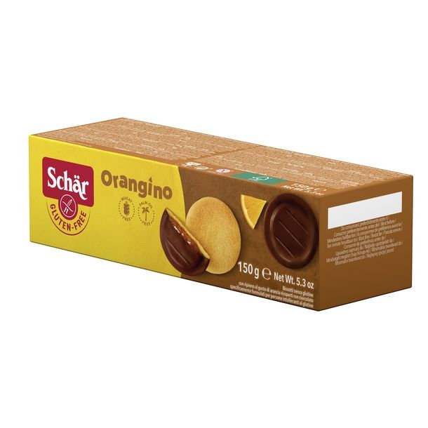 Biscotti Orangino con Ripieno al Gusto di Arancia Senza Glutine - Schär