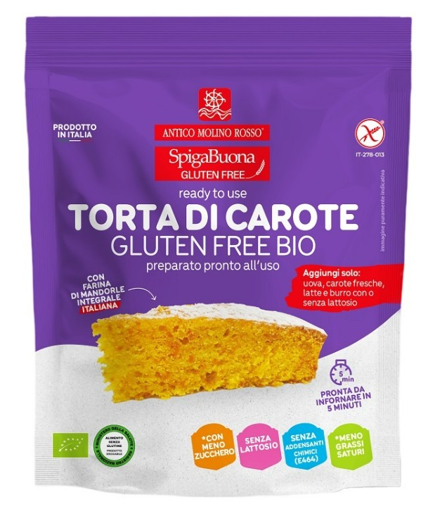 Miscela pronta per Torta di Carote Senza Glutine bio - Antico Molino Rosso