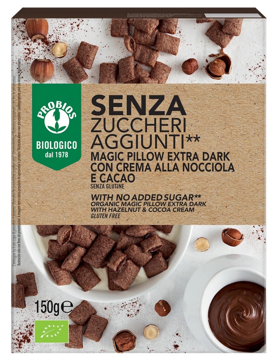 Cereali Magic Pillow Extra Dark Senza Glutine - Probios