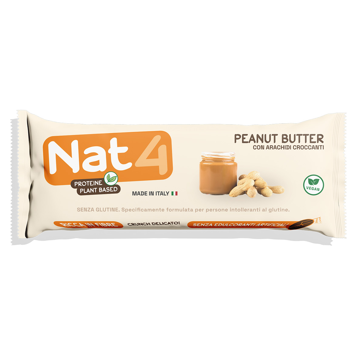 Barretta Peanut Butter Senza Glutine - Nat4
