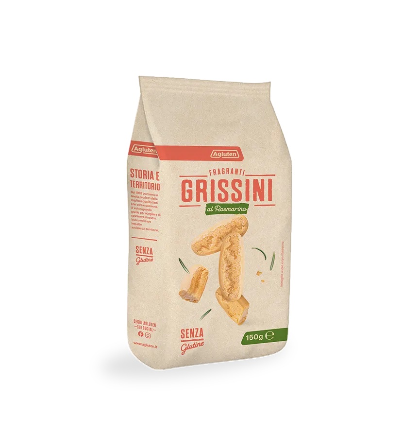 Grissini al Rosmarino senza glutine - Agluten