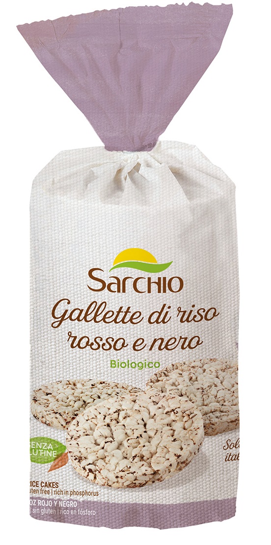 Gallette di Riso Rosso e Nero Senza Glutine - Sarchio