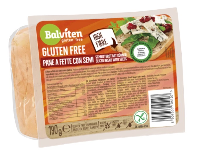 Pane a Fette con Semi Senza Glutine - Balviten