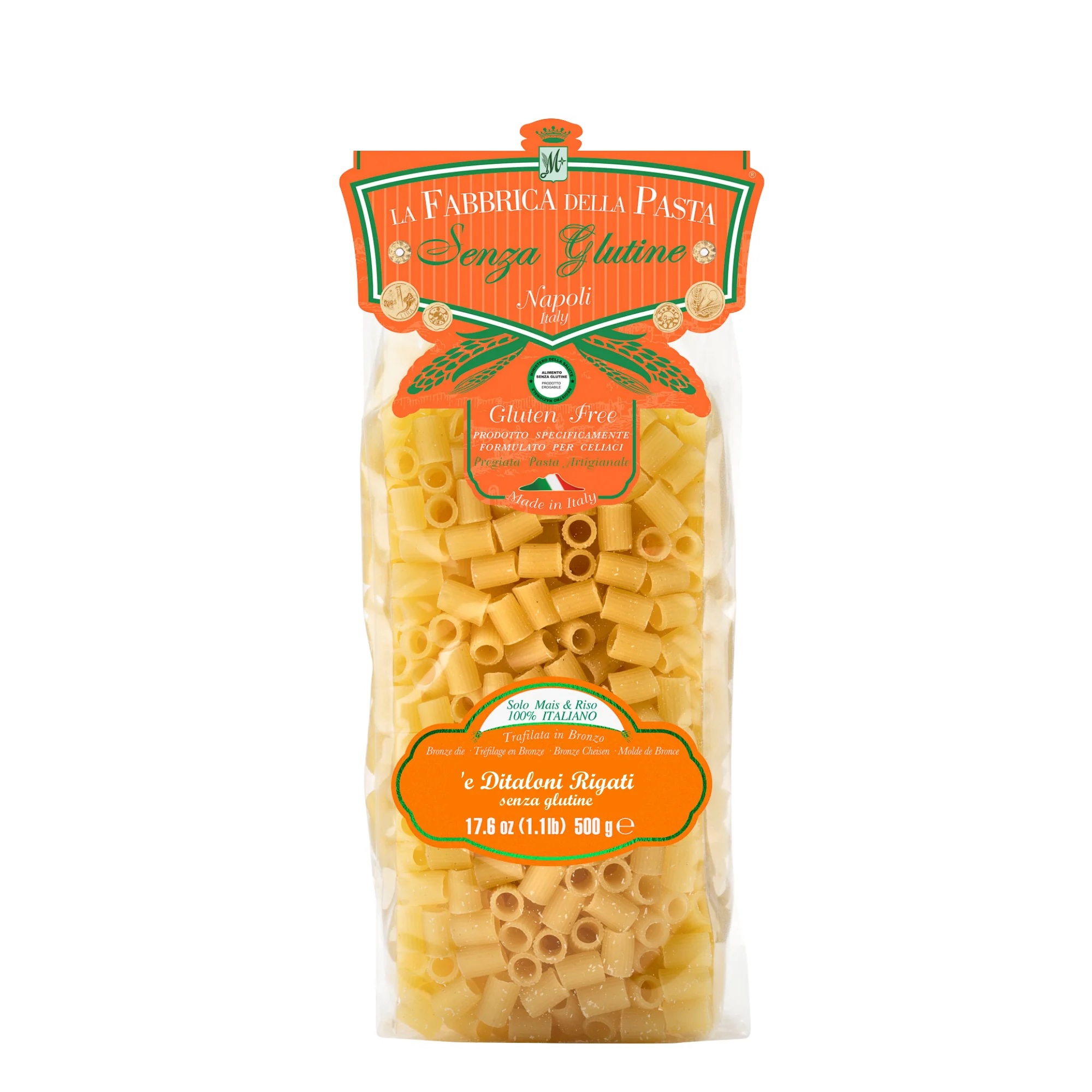 Ditaloni Rigati Senza Glutine - Pasta di Gragnano