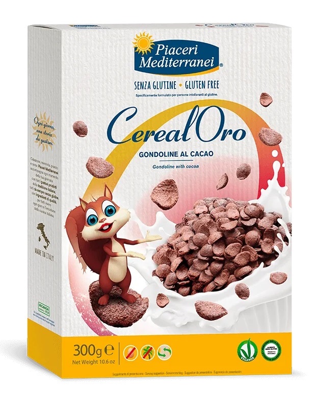 Gondoline al Cacao Senza Glutine - CerealOro Piaceri Mediterranei