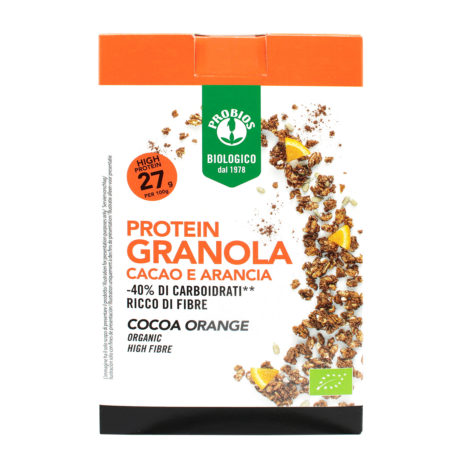 Cereali Protein Granola Cacao e Arancia Senza Glutine - Probios