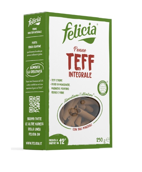 Penne Senza Glutine Teff Integrale - Pasta Felicia